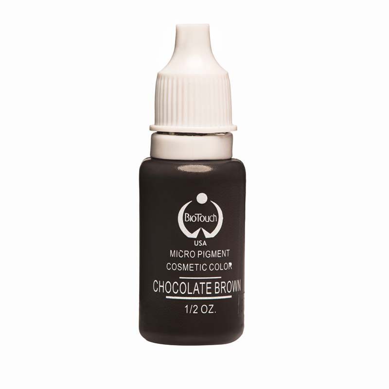 chocolate brown biotouch pigment για microblading και permanent makeup φρυδιών
