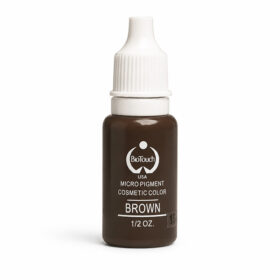 Biotouch Brown είναι μια πλούσια καφέ απόχρωση pigment φρυδιών για microblading, powder brows και pmu.