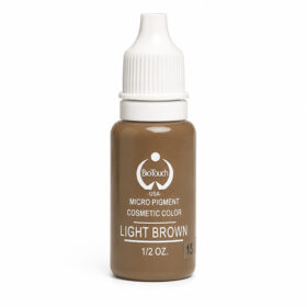 Biotouch Light Brown pigment μe ανοιχτή καφέ απόχρωση για microblading και pmu.