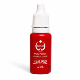 Biotouch Real Red pigment, μία έντονη αληθινή κόκκινη απόχρωση για permanent makeup χειλιών.