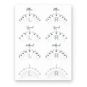 eyelash mapping patches για lash extensions PROSOPO