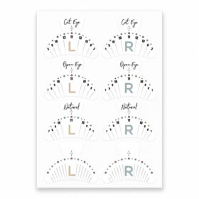 eyelash mapping patches για lash extensions PROSOPO