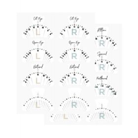 eyelash mapping patches για lash extensions PROSOPO