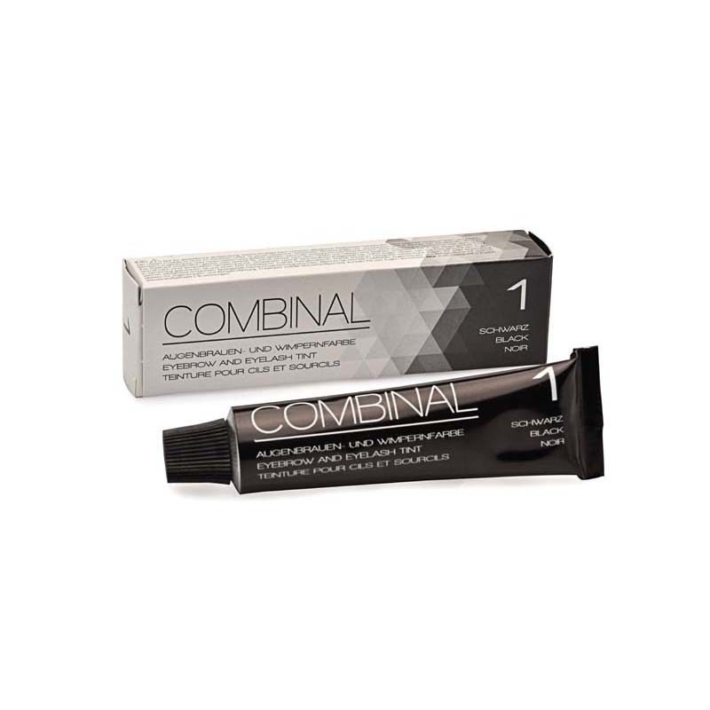 βαφή φρυδιών και βλεφαρίδων combinal black
