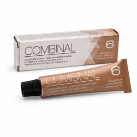 βαφή φρυδιών και βλεφαρίδων combinal light brown