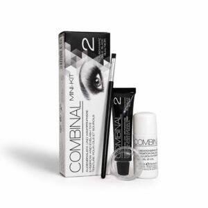 βαφή φρυδιών και βλεφαρίδων combinal blue black set