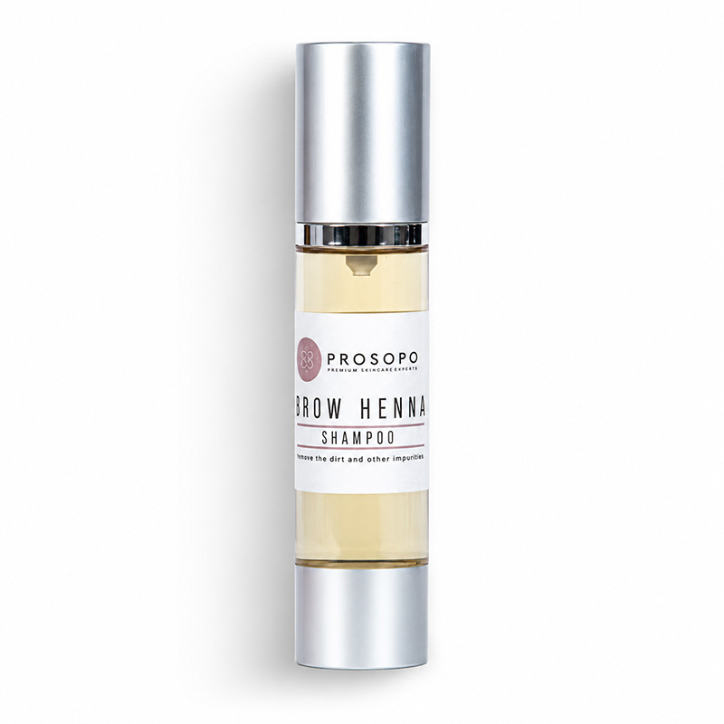 brow henna shampoo prosopo για καθαρισμό και προετοιμασία φρυδιών