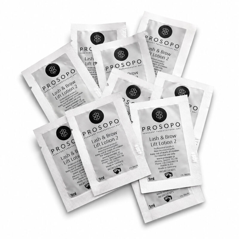 Lash Lift και Brow Lamination Lotion PROSOPO Step 2 για επαγγελματική εφαρμογή φρυδιών και βλεφαρίδων
