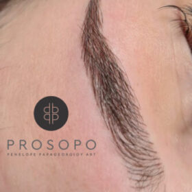 microblading φρυδιών χαλάνδρι natural