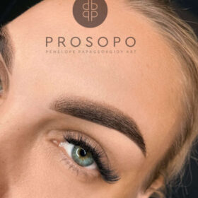 σχηματισμός φρυδιών με ombre brows χαλάνδρι