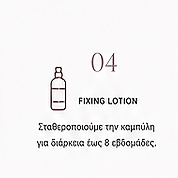 Εφαρμογή Fixing Lotion στο Lash Lift