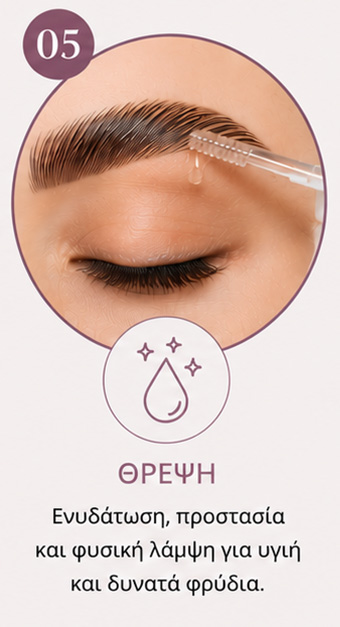Θρέψη και ενυδάτωση μετά το Brow Lamination